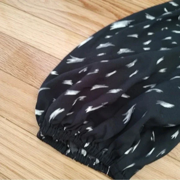 IRO Akubra One-Shoulder Abstract Printed Black Mini Dress Sz 36 - Picture 8 of 10